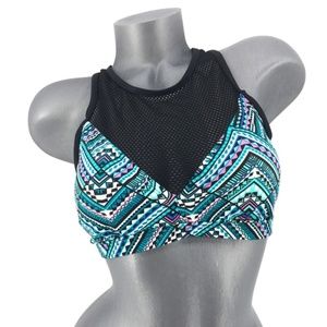 GO by GOSSIP Solar High Neck Mesh Bikini Top